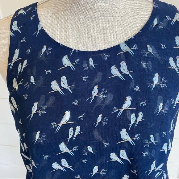 CAbi Parakeet Chirp layered tank top/ blouse with zipper - XS EUC - Picture 7 of 9